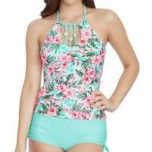 Arizona Floral Tankini Swimsuit Top-Juniors